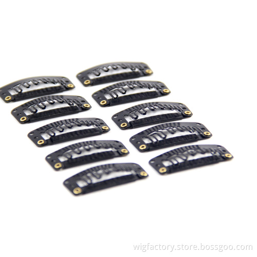 1000pcs/bag 2.8cm U shape wig metal clip, 6 teeth metal hair extensions tools hair clip, human hair clips for wigs
